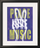 Buy Peace, Love, Music at AllPosters.com