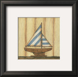 Blue Stripe Sailboat