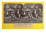 The Carnival of 1863 in Paris, the Fat Ox Float Leaving the Slaughterhouse, Stereoscopic View, 1863