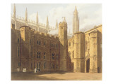 Buy Court of King's College, Cambridge, from 'The History of Cambridge', Engraved by Daniel Havell at AllPosters.com