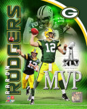 Aaron Rodgers Super Bowl XLV MVP Portrait Plus