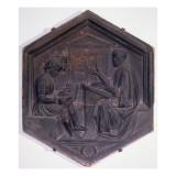 Buy Grammar, Hexagonal Decorative Tile from a Series Depicting the Seven Liberal Arts at AllPosters.com