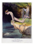 The Beautiful Narcissus, Caricature Engraved by D'Aubert and Co. and Published by Bauger in Paris