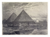 The Pyramids of Giza, from a Series of the 'seven Wonders of the World', 1886