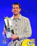 Aaron Rodgers with Super Bowl XLV MVP Trophy (#23)