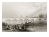 Buy Wellesley Bridge, Limerick, Ireland, from 'scenery and Antiquities of Ireland' by George Virtue at AllPosters.com