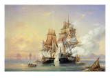 Buy The Russian Cutter Mercury Captures the Swedish Frigate Venus on 21st May 1789, 1845 at AllPosters.com