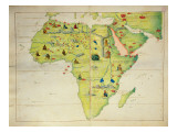 Buy The Continent of Africa, from an Atlas of the World in 33 Maps, Venice, 1st September 1553 at AllPosters.com