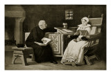 Lady Jane Grey in Prison, Illustration from 'Hutchinson's Story of the British Nation', C.1923 Giclee Print