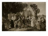 Buy Sir Roger De Coverley, Going to Church with the 'spectator', Surrounded by His Tenants at AllPosters.com