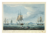 Buy The Prometheus and the Melpomene in the Gulf of Riga to Meet the British Squadron, August, 1809 at AllPosters.com