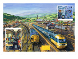The Diesel-Powered 'Inter-City 125' Alongside a Train of Special Malt Containers Hauled Giclee Print