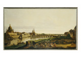 A View of Dresden from the Right Bank of the River Elbe Above the Augustusbrucke
