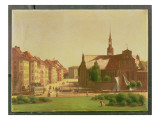 Buy The Palace Square and Holmens Kirke, from a Window in Christiansborg Castle, in Copenhagen, 1866 at AllPosters.com