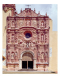 Facade of the Franciscan Mission Church of Santa Maria Del Agua De Landa, 1760-78
