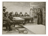 Titus Oates before the Privy Council, Illustration from 'Cassell's Illustrated History of England'