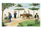 A Street Scene, from 'The Flebus Album of Views in and around Manila', C.1845