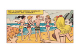 Buy Archie Comics Retro: Archie Comic Panel; Girls on the Beach (Aged) at AllPosters.com
