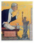 Buy Publicity Calendar for the Cigarette Paper Manufacturer 'Rizla', Depicting President Woodrow Wilson at AllPosters.com