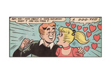 Archie Comics Retro: Archie and Betty Comic Panel; Date (Aged)