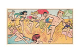 Buy Archie Comics Retro: Archie Comic Panel; Gang on the Beach (Aged) at AllPosters.com