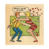 Archie Comics Retro: Archie and Betty Comic Panel; Archie, We're in Love! (Aged)