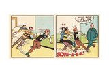 Archie Comics Retro: Archie Comic Panel; Archie, Reggie, Jughead and Mr. Weatherbee  (Aged)