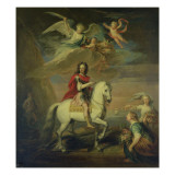 William Iii on a Grey Charger Observed by Neptune, Ceres and Flora. Mercury in the Sky and Astrea.
