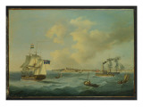 A 44-Gun Frigate, a Passenger Paddle-Steamer and Other Shipping Off St.Peter Port, Guernsey, 1825