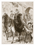Elizabeth's Public Entry into London, Illustration from 'Cassell's Illustrated History of England'