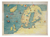 Buy Northern Europe, from an Atlas of the World in 33 Maps, Venice, 1st September 1553 at AllPosters.com