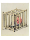 Buy A Malefactor in a Cage, Plate 15 from 'The Punishments of China', Engraved by J. Dadley, 1804 at AllPosters.com