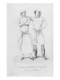 Buy Costumes of Cooks from Different Eras, from 'Le Maitre D'Hotel Francais' by Marie Antoine Careme at AllPosters.com
