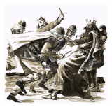 The Death of King Vortigern, Illustration from 