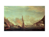 Buy Destruction of the Floating Batteries at Gibraltar, 13 September 1782, 1782 at AllPosters.com