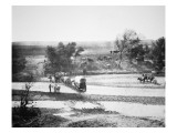 Covered Wagon Crossing Tecolate Creek, New Mexico, 1867