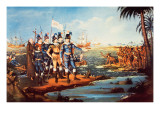 The Landing of Christopher Columbus in the New World