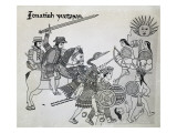 Buy Fight Between the Spanish and the Aztecs, Plate at AllPosters.com