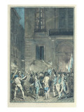 Buy The Mob Roaming the Streets of Paris Carrying Torches at Night in July 1789 at AllPosters.com