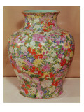 Famille Rose Vase with a Mille Fleurs Decoration, Qianlong Dynasty, 1736-96