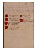 Buy Marriage Certificate of Wolfgang Amadeus Mozart and Constanze Weber, 1782 at AllPosters.com