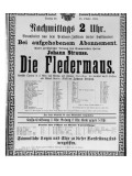 Buy Poster Advertising 'Die Fledermaus' by Johann Strauss the Younger, for a Performance at AllPosters.com