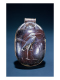 Scarab with Heron, from Tomb of Tutankhamun , New Kingdom