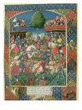 A Knightly Tournament, from 'Lancelot Du Lac', Printed by Antoine Verard
