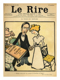 The Day before the Wedding, Cartoon from the Cover of 'Le Rire', 26th August 1899