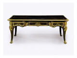 Louis Xiv Ormolu-Mounted Brown Tortoiseshell Bureau Plat, C.1710