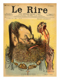 Caricature of Edouard Drumont, from the Front Cover of 'Le Rire', 5th March 1898