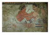 Detail of a Mural from the Tomb of the Infernal Quadriga