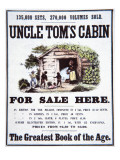 Poster Advertising 'Uncle Tom's Cabin' by Harriet Beecher Stowe