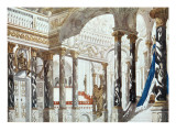 Buy Scenery Design for the Baptism, from Sleeping Beauty, 1921 at AllPosters.com